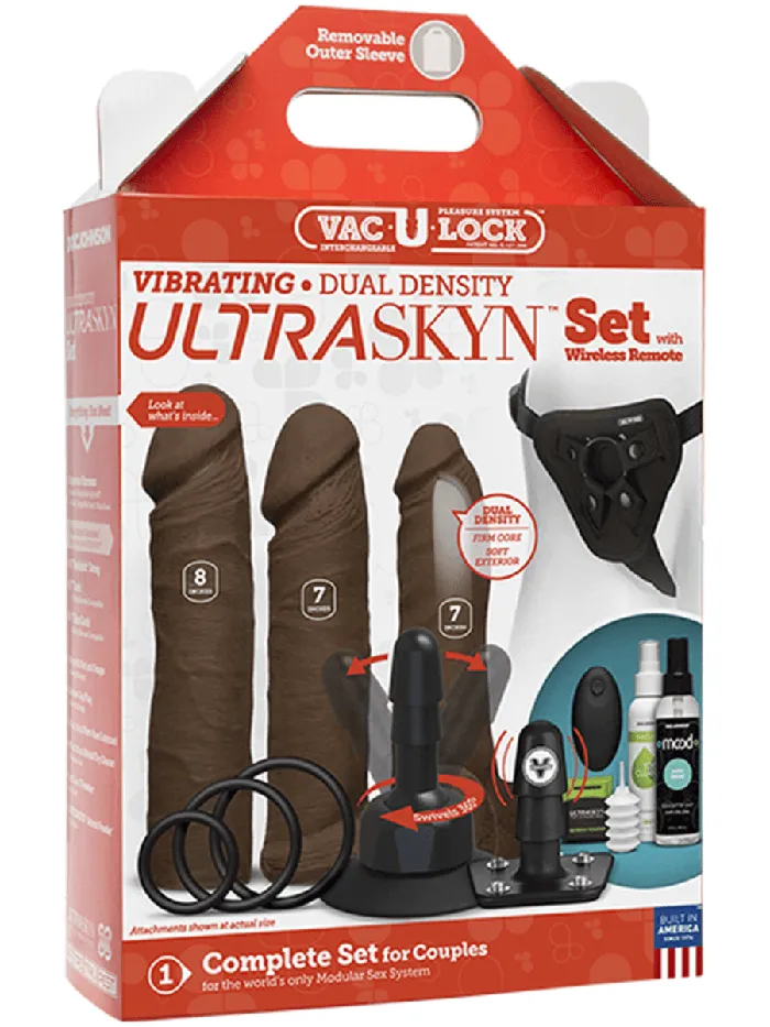 Dildos Vac U Lock VacULock Vibrating Dual Density ULTRASKYN