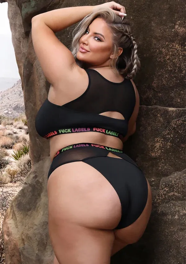 Fantasy Lingerie Plus Size Plus Size Fuck Labels Crop Top Set