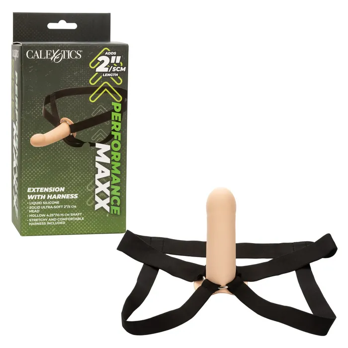 Female Sex Toys Calexotics Performance Maxx Extension with Harness Ivory