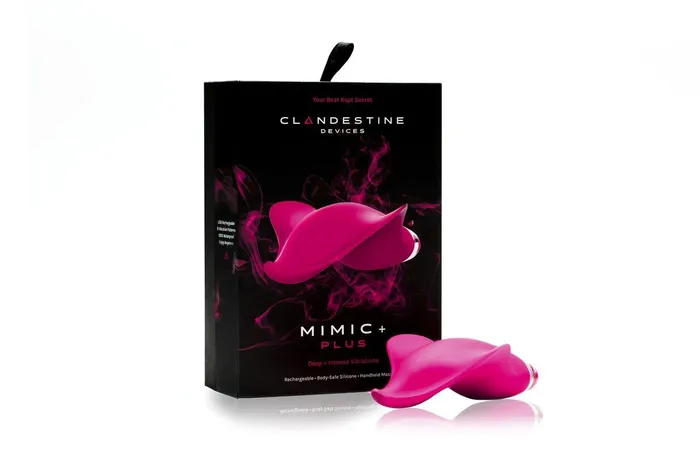 Female Sex Toys Clandestine Devices MIMIC PLUS LayOn Massager Clandestine