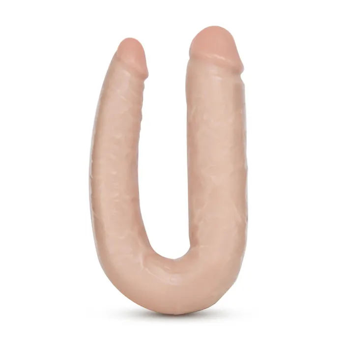 Female Sex Toys Dr Skin Dual Penetrating 18 Dildo Blush