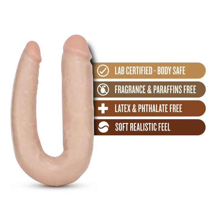 Female Sex Toys Dr Skin Dual Penetrating 18 Dildo Blush