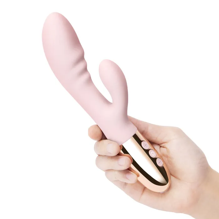 Female Sex Toys Le Wand Le Wand Chrome Blend Rabbit Vibrator