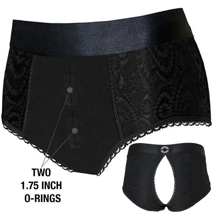 Female Sex Toys RodeoH RodeoH High Rise Panty Crotchless Harness