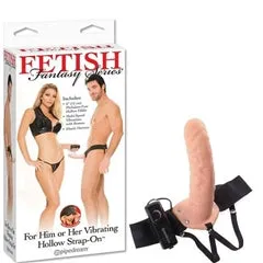 JCAP Female Sex Toys Fetish Fantasy Vibrating Hollow Strap On for Him or Her Flesh 6inch JCAP Female Sex Toys Fetish Fantasy Vibrating Hollow Strap On for Him or Her Flesh 6inch