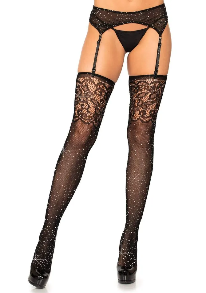 Katarina Rhinestone Fishnet Stockings Leg Avenue Vibrators