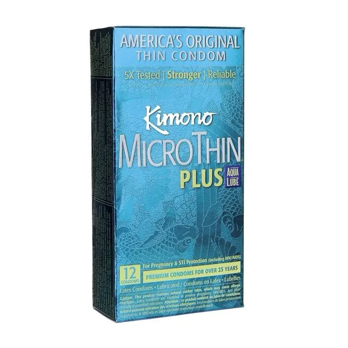 Kimono Male Sex Toys Kimono Micro Thin Condoms with Aqua Lube