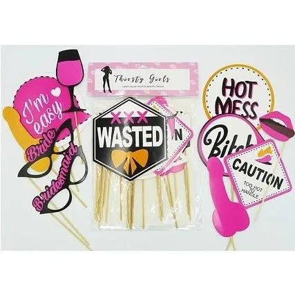 Male Sex Toys aapd THIRSTY GIRLS HENS NIGHT PHOTO BOOTH PROPS