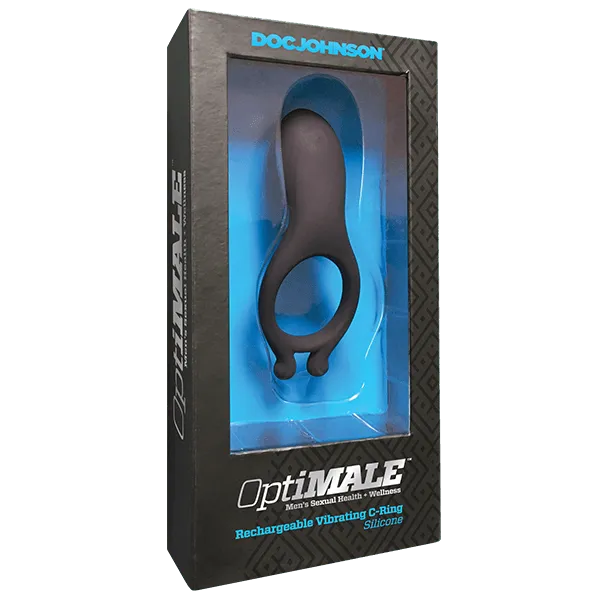 Male Sex Toys Doc Johnson OptiMALE Rechargeable Vibrating CRing
