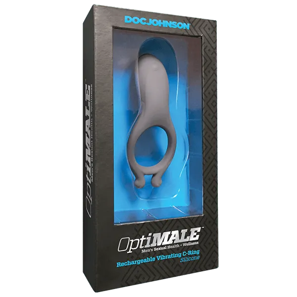 Male Sex Toys Doc Johnson OptiMALE Rechargeable Vibrating CRing