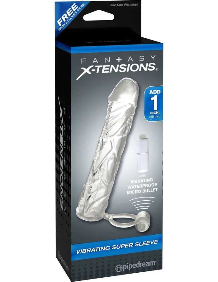 Male Sex Toys FANTASY XTENSIONS Fantasy Xtensions Vibrating Super Sleeve