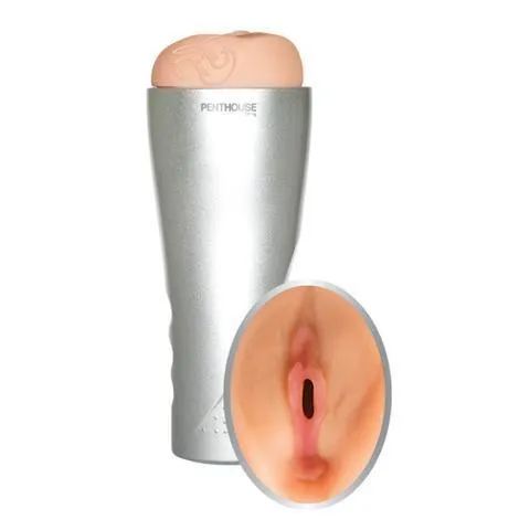 Male Sex Toys Penthouse Toys VIBRATING CYBERSKIN STROKER JENNA ROSE