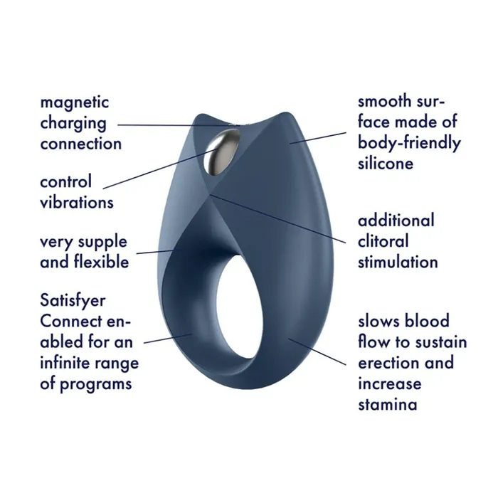 Male Sex Toys Satisfyer Royal One Vibrating Silicone Penis Ring SATISFYER