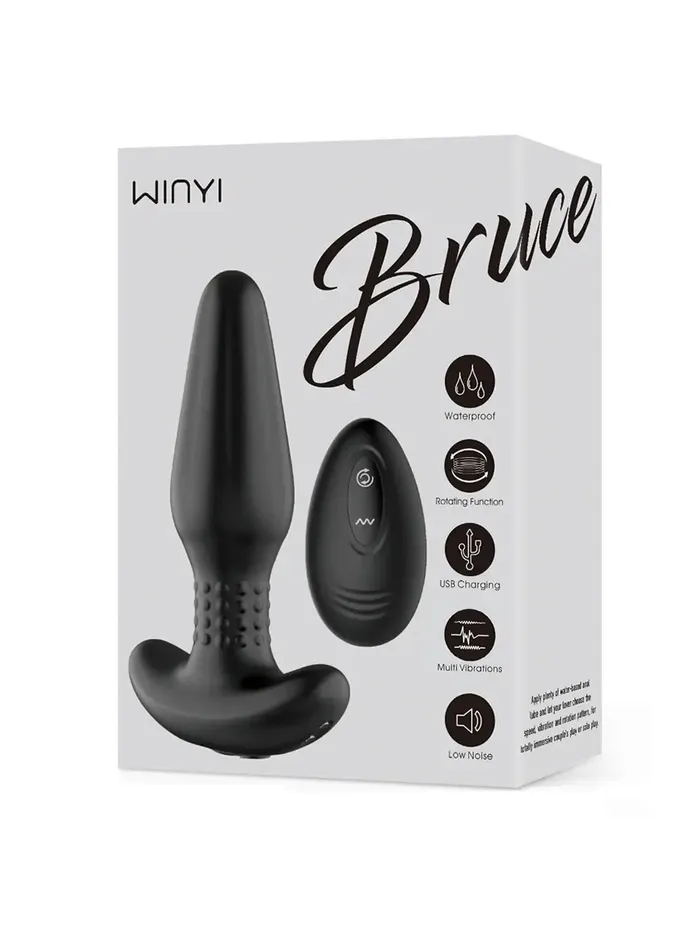 Male Sex Toys Winyi Winyi Bruce Vibrating Anal Plug With Rotating Beads