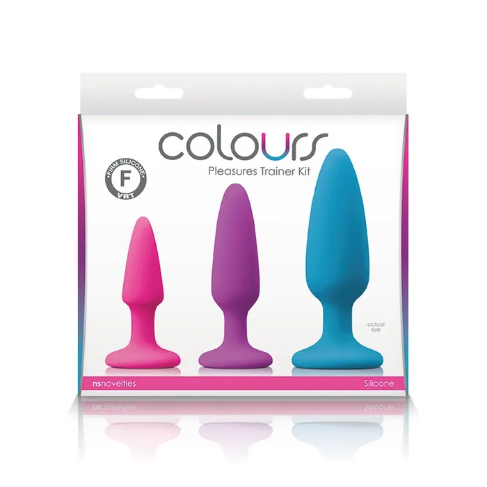 NEW SENSATIONS NOVELTIES Anal Colours Pleasures Silicone Anal Trainer Kit