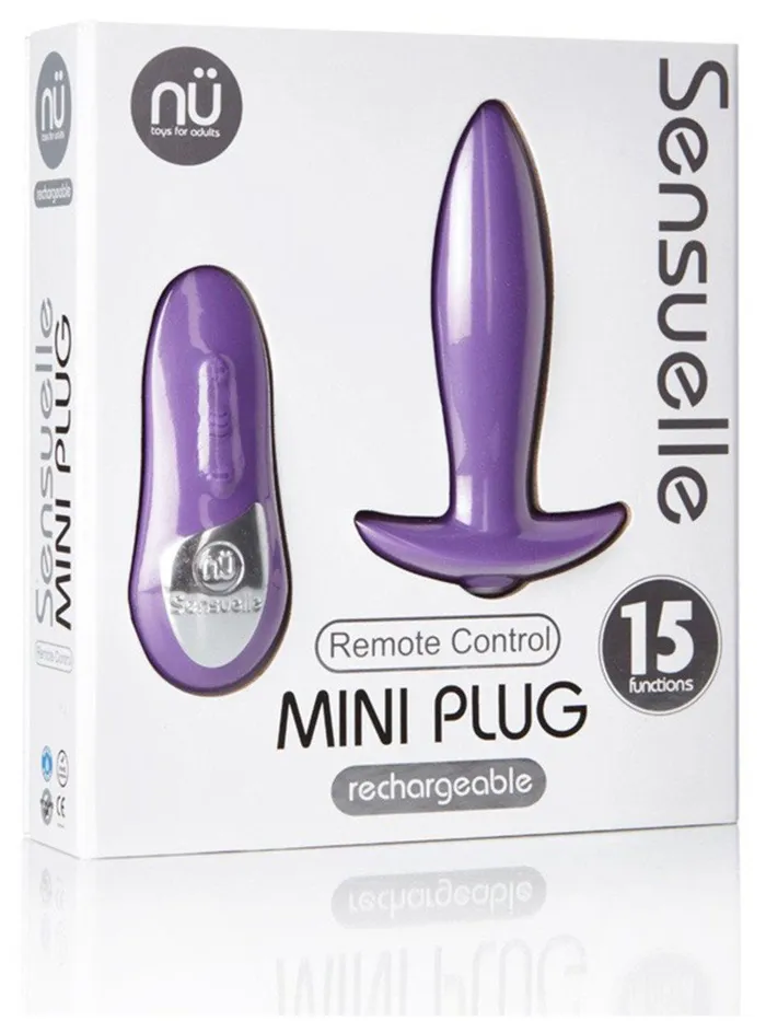 NU Sensuelle NU Sensuelle Mini Anal Plug with Remote Male Sex Toys