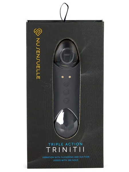 NU Sensuelle Nu Sensuelle Trinitii Flickering Suction Clit Massager Vibrators