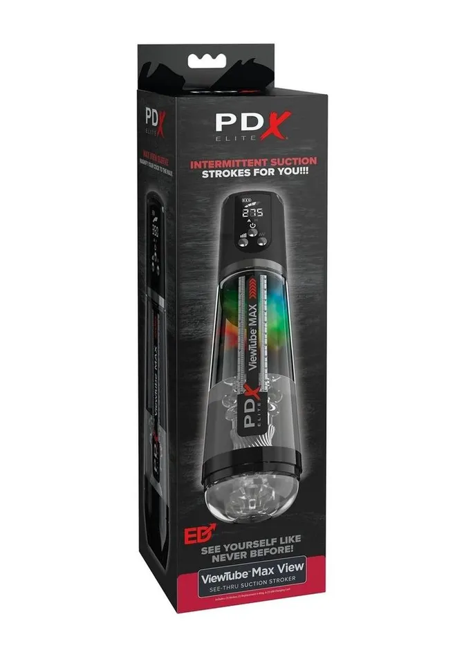 PDX Elite ViewTube MAX View Rechargeable Stroker Pipedream Male Sex Toys