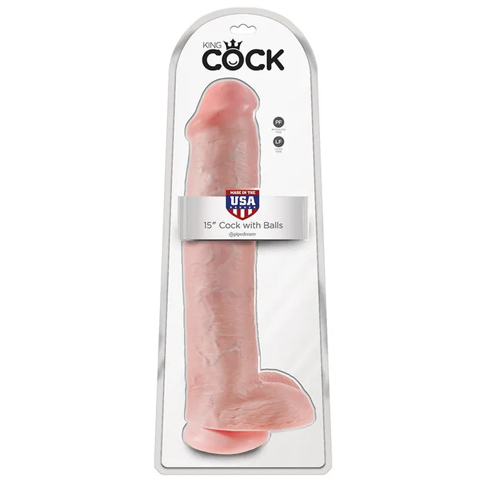 Pipedream Products Female Sex Toys Pipedream Products King Cock 15 Realistic Dildo with Balls