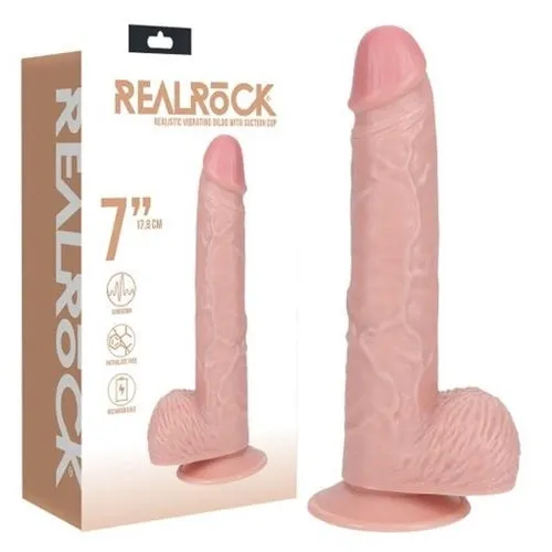 REALROCK 7 Vibrating Cock Balls Flesh Windsor Dildos