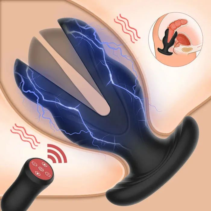 Romulus Male Sex Toys Extreme Vibrating Butt Plug with Electric Shock Modes Anal Plugs Prostate Stimulators Romulus Male Sex Toys Extreme Vibrating Butt Plug with Electric Shock Modes Anal Plugs Prostate Stimulators