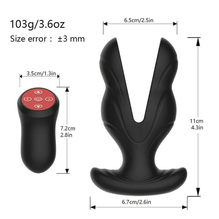 Romulus Male Sex Toys Extreme Vibrating Butt Plug with Electric Shock Modes Anal Plugs Prostate Stimulators Romulus Male Sex Toys Extreme Vibrating Butt Plug with Electric Shock Modes Anal Plugs Prostate Stimulators