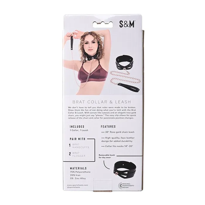 Sportsheets Brat Collar Leash Sportsheets Vibrators