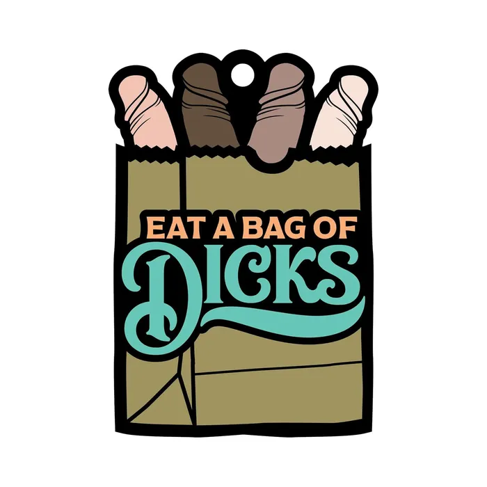 Wood Rocket Male Sex Toys Wood Rocket Eat A Bag Of Dicks Air Freshener
